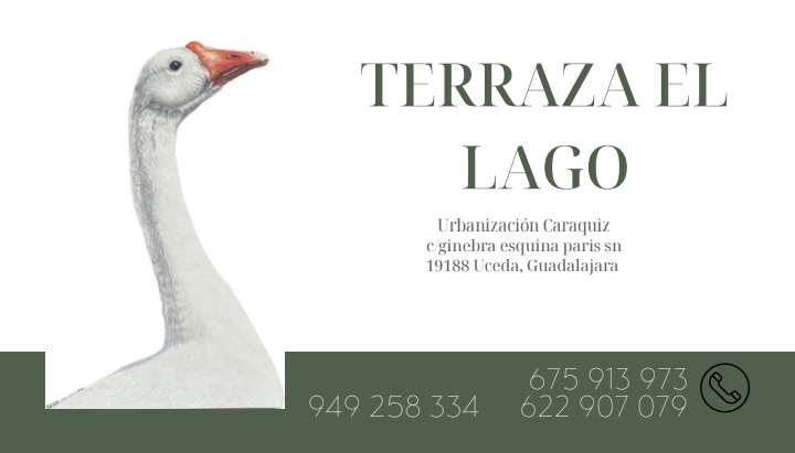Tarjeta de Contacto Terraza El Lago
