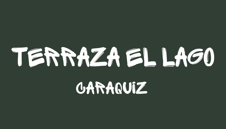 Tipografía Terraza El Lago
